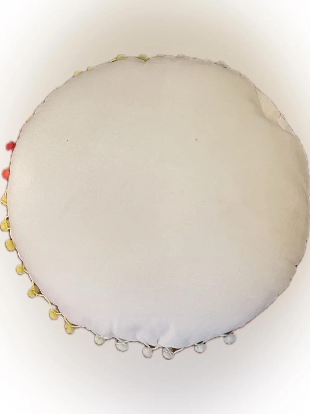 Round Decorative Pillow - Multicolor Boho Medallion